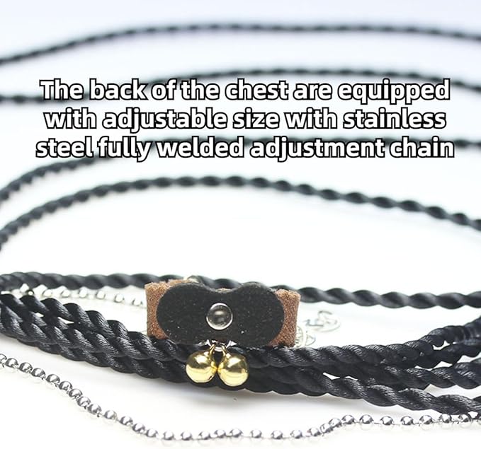 Squirrel Chipmunk Traction Rope Strap Anti-Biting Chain Rope, Small Animal Walking Collar Harness with Lead Leash for Hamster Gerbil Rat Mouse Ferret Chinchilla (Purple)