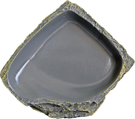 Reptile Feeding Dish Corner Bowl,Water Dish Food Bowl, Amphibians Tank and Little Critters Water Bowl, Reptile Feeding Terrarium Bowls for Bearded Dragon Lizard,Hermit Crab,Gecko,Tortoise,Frog
