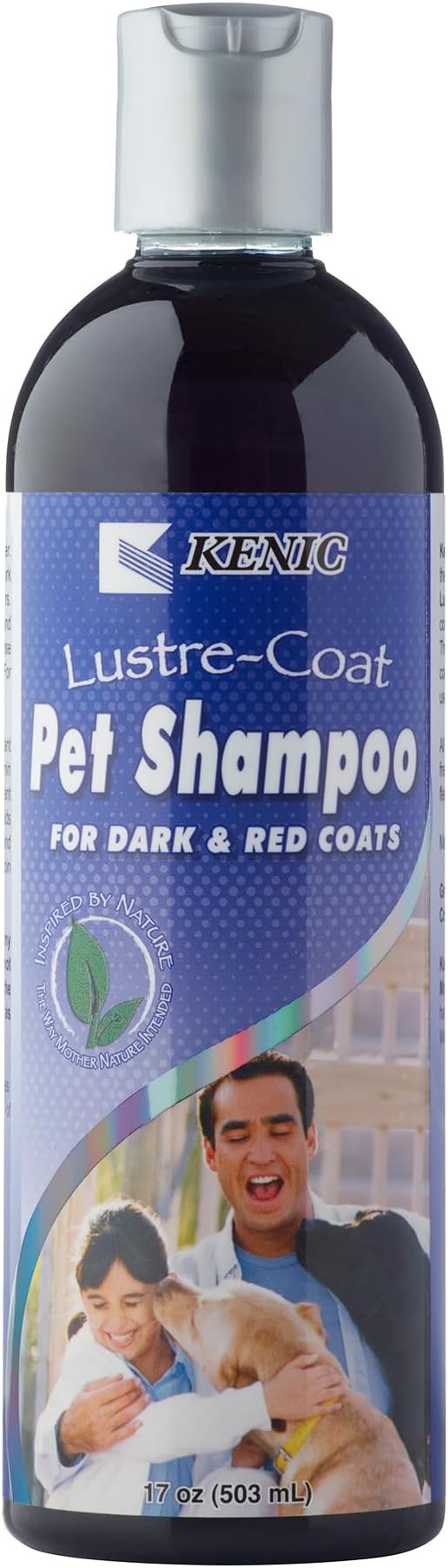 Kenic Lustre Coat Dog & Cat Shampoo Color Enhancing Formula for Dark and Red Coats Restores Shine and Vibrancy Cruelty Free Soap and Paraben Free Professional Grooming Formula Made in USA