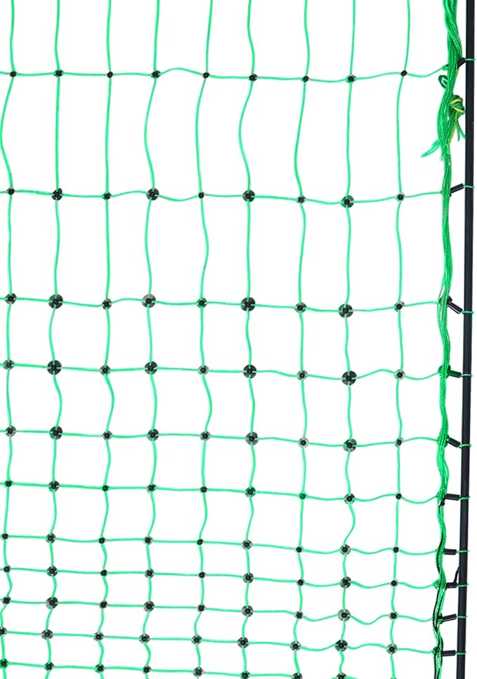 VEVOR Electric Poultry Netting, 48" H x 168' L, PE Net Fencing Kit with Posts & Double-Spiked Stakes, Utility Portable Mesh for Chickens, Ducks, Geese, Rabbits, Used in Backyards, Farms, and Ranches
