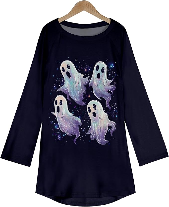 MARSVOVO Women Novelty Graphic Plus Size Sweater Crewneck Long Sleeve Cute Printed Loose Fit Casual Fall Sweaters Top