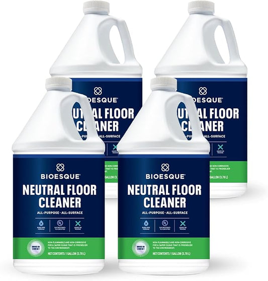 Bioesque Neutral Floor Cleaner, 1 Gallon (Pack of 4)