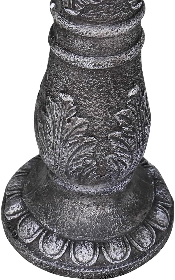 Outdoor Bird Bath for Garden Decoration - 24.4" H * 20" Φ Bird Bath for Outside, Classical Birdbath Patio or Yard