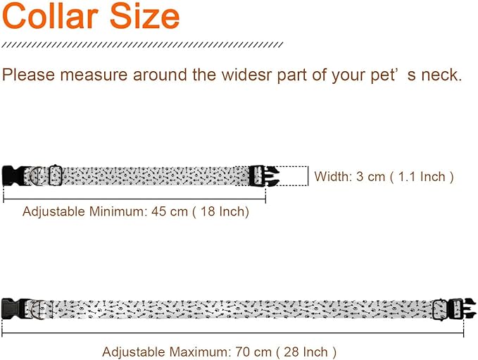 Fish Bow Cat Pet Paw Dog Collar Cat Big Neck Collars Soft for Small Extra Large Heavy Duty Pet Dogs