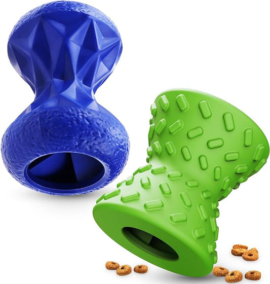 Dog Toys for Aggressive chewers, Indestructible Toy for Small Dogs Interactive Toy Dog chew Toys (Green + Blue)