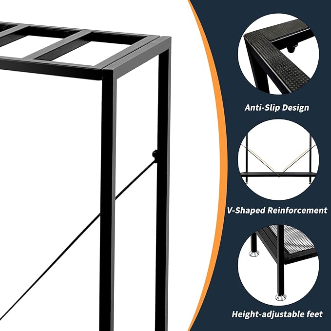 TONGMO Fish Tank Stand: The Perfect 29 Gallon Metal Aquarium Stand Measuring 32.7" W x 13" D x 32.3" H to Fit Your Aquatic Display Needs.