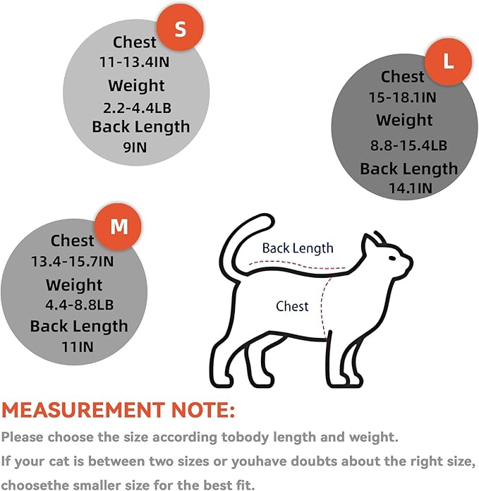 Kitten Onesies,Cat Recovery Suit for Abdominal Wounds or Skin Diseases,After Surgery Wear Anti Licking Wounds,Breathable E-Collar Alternative for Cat Grey S