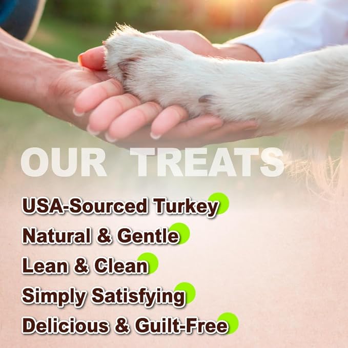Afreschi Wrapped Turkey Tendon with Brown Rice Stick 3.5 oz, USA-Sourced Turkey Tendon, Dog Treats for Wrapped Series, All Natural Human Grade Dog Treat, Hypoallergenic, Rawhide Alternative