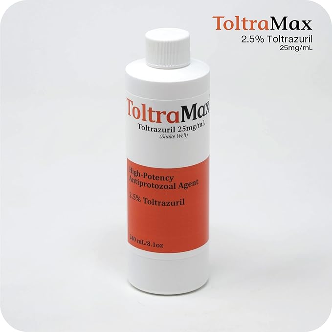 Toltrazuril 2.5% for Horses, Dogs, Cats, 120mL/4 Ounce, for Non-Food Chain Animals, Peanut Butter