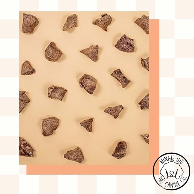 Grass-Fed Bison Heart Bits Cat Treats (Pack of 3) - Single Ingredient, High Protein Cat Food Snacks, Grain Free & Made in USA, with Taurine, Iron & Zinc for Healthy Cats