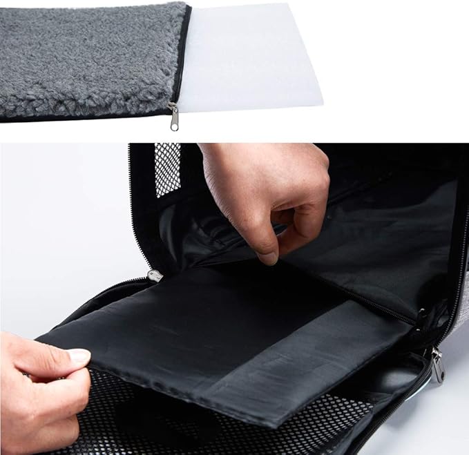 Vceoa 19x12x12 Inches Cat, Dog Carrier for Pets Up to 22 Lbs, Soft-Sided Cat Bag Animal Carriers Travel Puppy Carry As a Toy of Fabric Pet Home