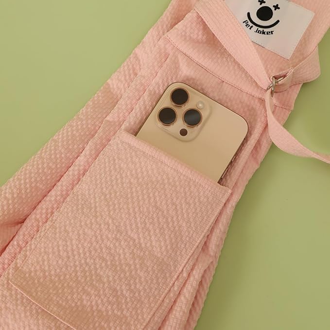 FORHER Pet cat Sling Carrier, Cat Travel Bag, Pet Soft Pouch and Tote Design, Shoulder Strap Hands Free Safe-Suitable for Puppy, Small Dogs Cats Outdoor (Pink)