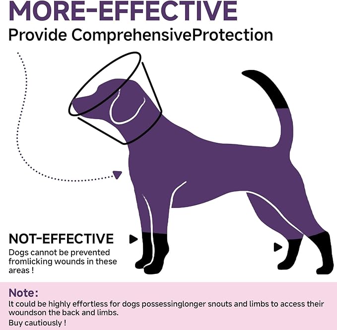 Dog Cone Collar XL, Soft Cones for Large Medium Small Dogs,Adjustable Dog Cone Alternative to Stop Licking, Comfy Elizabethan Collar for After Surgery Wound Healing & Hot Spots Purple