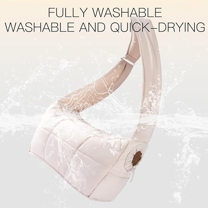 Cozy Dog Carrier Bag, Artificial Plush/Canvas Cute Animals Bags, Mini Dog Purse Carrier, for Outings (Beige)