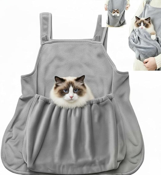 Cat Apron Carrier, Pet Sleeping Bag, Kitten Hands-Free Soft-Sided Carrier Pouch Sling for Small Sized Animals Cat Carrier Pouch Pet Sling Carrier for Small Sized Animals (B,1Pcs)