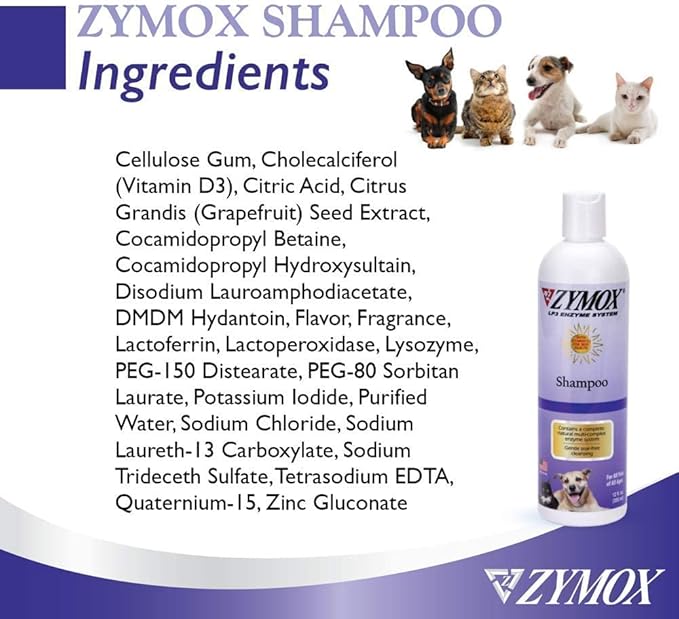 PET KING BRANDS ZYMOX Shampoo for Dogs and Cats, 12oz