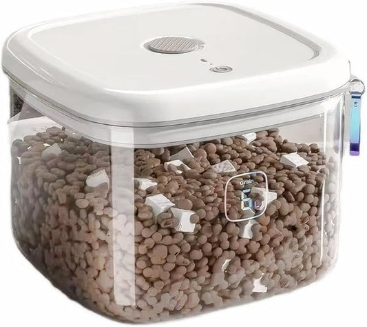 Vacuum Sealed Pet Food Storage Container - 6L/12L Airtight Bucket for Cat & Dog Food, Also for Rice & Grains, Pest-Proof (6L)