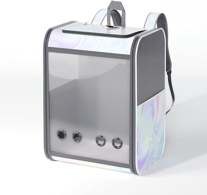 Cat Backpack Pet Carrier Backpack for Small Cats and Dogs, Dog Carrier Backpack with Inner Safety Leash Can be Used for Travel