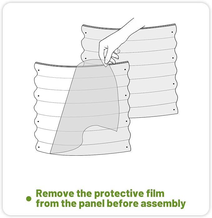 SnugNiture Galvanized Steel Raised Garden Bed, 6x2x2 ft, Outdoor Oval Deep Root Planter Box for Growing Vegetables, Flowers and Fruits