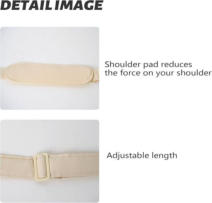 Pet Carrier Shoulder Strap - Lightweight and Comfortable Pet Carrier Accessory for Easy Travel - Reduces The Burden of Carrying Your Pet (Beige)
