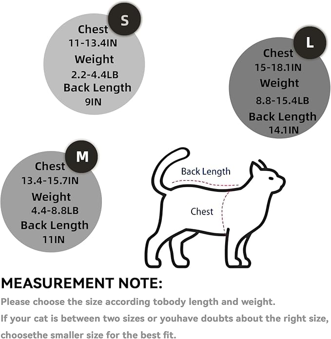 Cat Surgical Recovery Suit, Abdominal Wounds Cone E-Collar Alternative Anti-Licking Or Skin Diseases Pet Surgical Recovery Pajama Suit, Soft Fabric Onesies for Cats (S, Red)