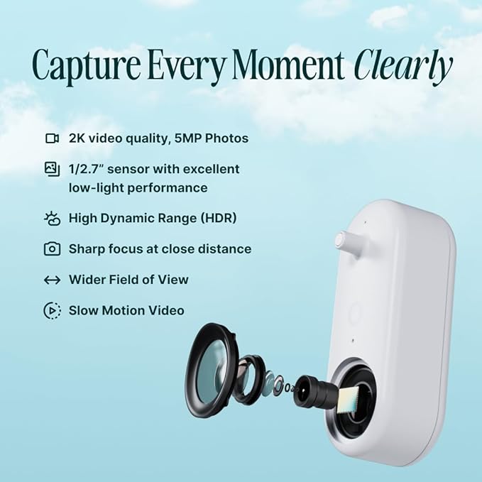 Birdbuddy Smart Solar Pro Hummingbird Feeder with Camera - AI Bird Identification, 2K Video, 5MP Photos, Outdoor Hanging, Gift for Bird Watching