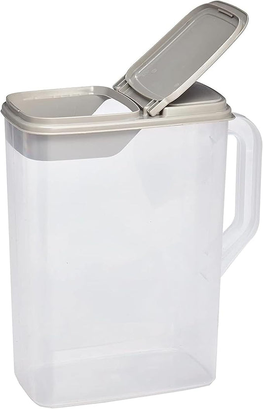 Buddeez Pet Food Storage Container - 8 Quart Capacity Bird Seed Container & Dog Food Storage, with Durable EZ Grip Handle and EZ Flip Lid with Pour Spout