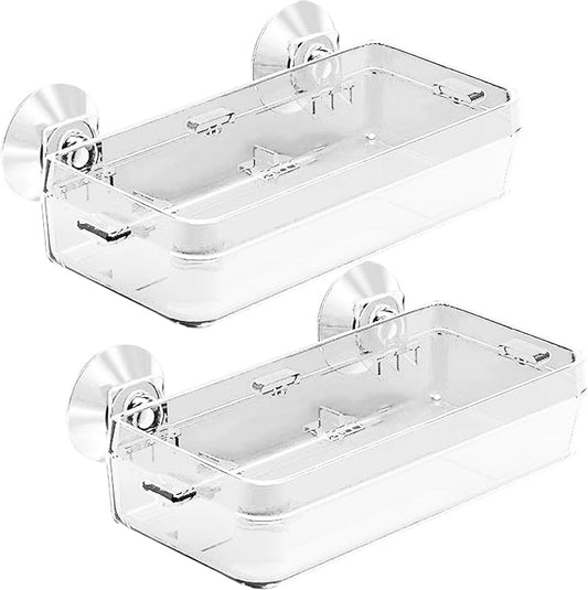 Tfwadmx 2 Pcs Chameleon Bowl, Reptile Feeding Food, Water Dish Gecko Worm Feeder Anti-Escape Hanging Chameleon Supplies Accessories for Lizard Bearded Dragon Snakes