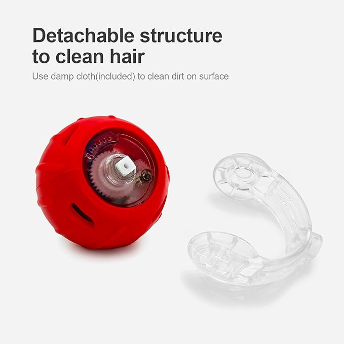 Interactive Cat Toys for Indoor Cats,The 3rd Generation Agile Moving Cat Ball with Elastic Mesh Tail,Automatic Kitten Toys for Bored Indoor Adult Cats,Motion Activated (Red)