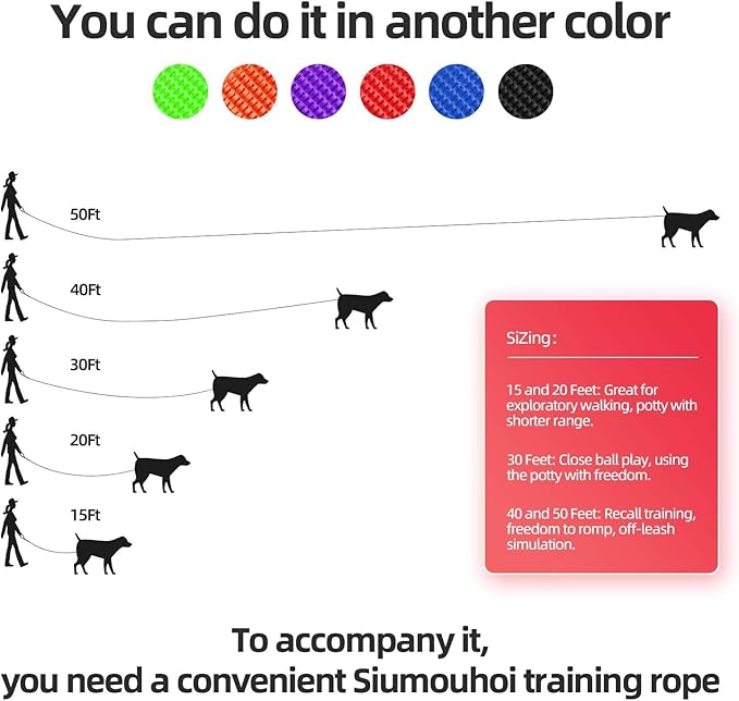 Dog/Puppy Obedience Recall Training Agility Lead - 15ft 20ft 30ft 40ft 50ft Training Leash - Great for Play, Camping, or Backyard (Military Green, 15 Feet)