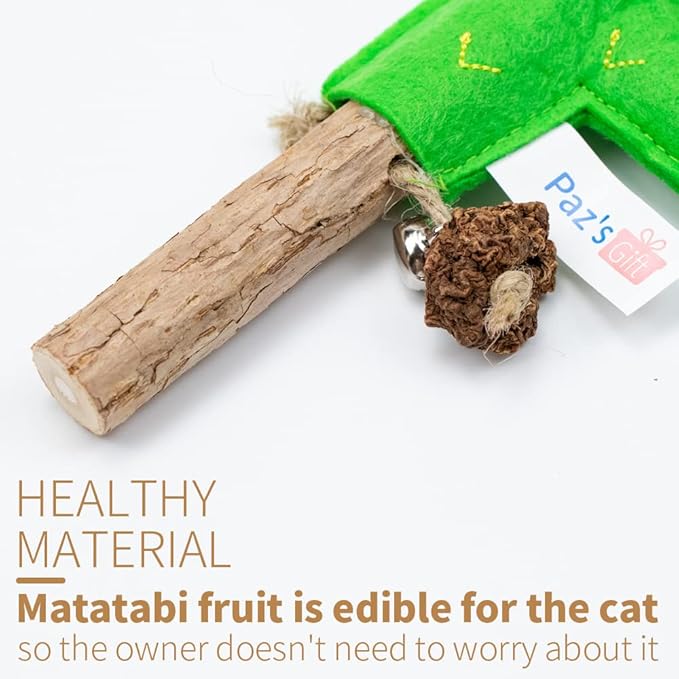 PAZ'S GIFT Catnip Toys - Cat Kick & Rope Toys for Indoor Play, Cat & Kitten Teething Chew Toys for Aggressive Chewing & Teeth Cleaning (Polygonum tinctorium Cactus)