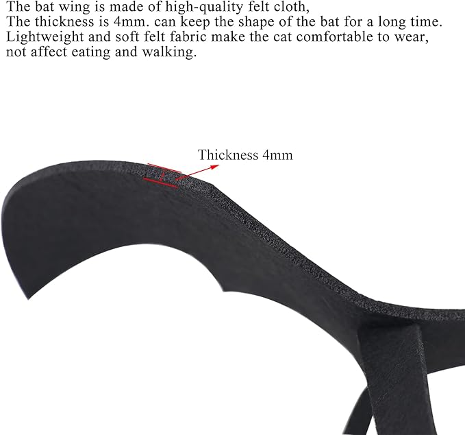 Pet Cat Bat Wings for Halloween Party Decoration, Dog Cosplay Bat Costume,Puppy and Cat Dress Up Accessories (Red Ghost, Small)