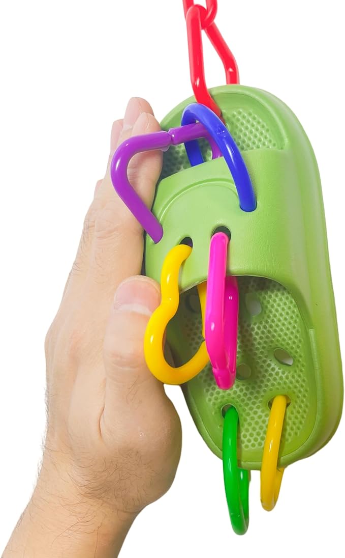 Bird Toys for Large & Medium Parrot Shredding Foraging Chewing Cardboard Bagles Hanging Toy 2PCS Bird Cage Accessories for Amazons Mini Macaws African Greys Cockatoos Eclectus Senegal Yellow