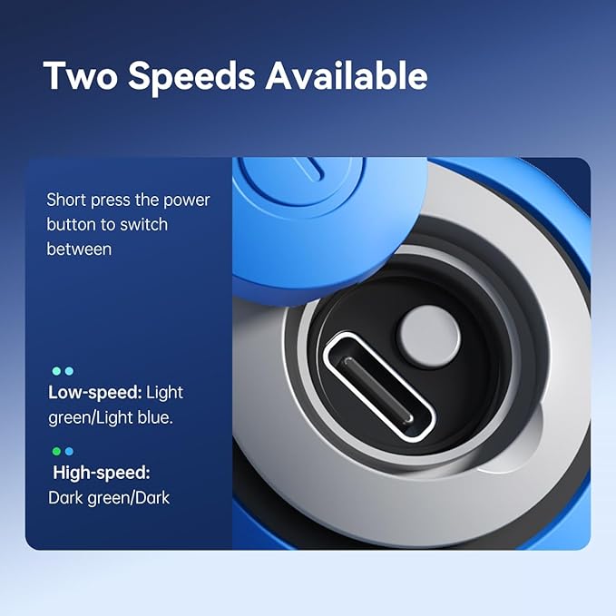 Petgravity Speedy Sprint Ball Toy for Cat Type-C Rechargeable Interactive Cats Toy Blue