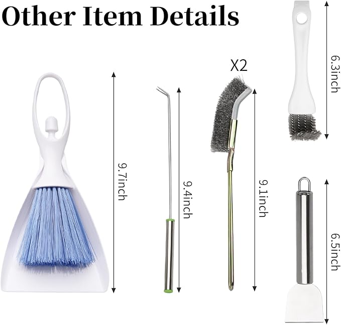 Plus tard 6 Pcs Bird Cage Cleaner Kit, Poop Off Bird Poop Remover, Bird Cage Cleaner Accessories, Complete Cleaning Solution for Birds and Small Pets