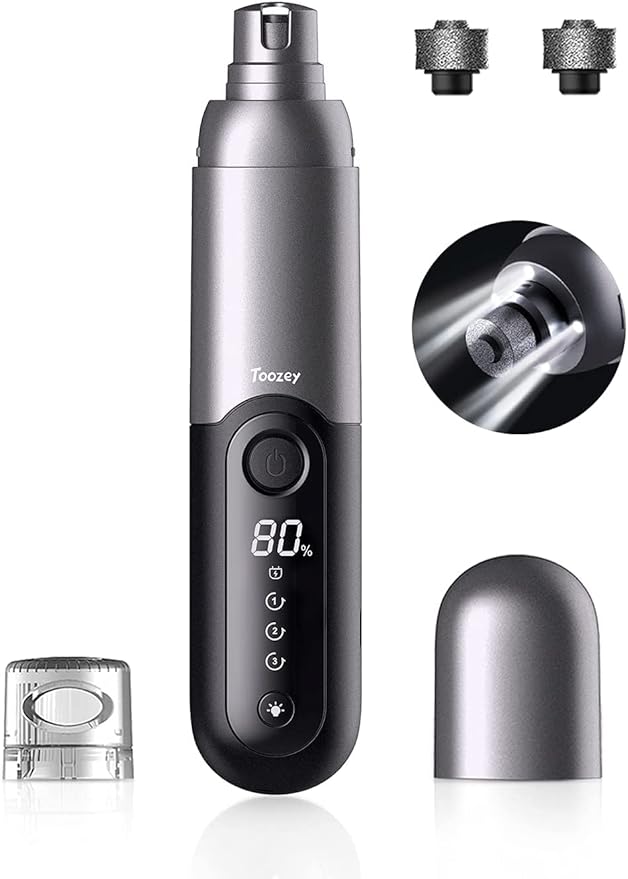 WWVVPET Replacement Grinding Wheel Heads 2 Pack Too-zey/Other Brands of Electric Dog Nail Grinders Pet Cat Nail Clippers【New Type】, Diamond Bit Material