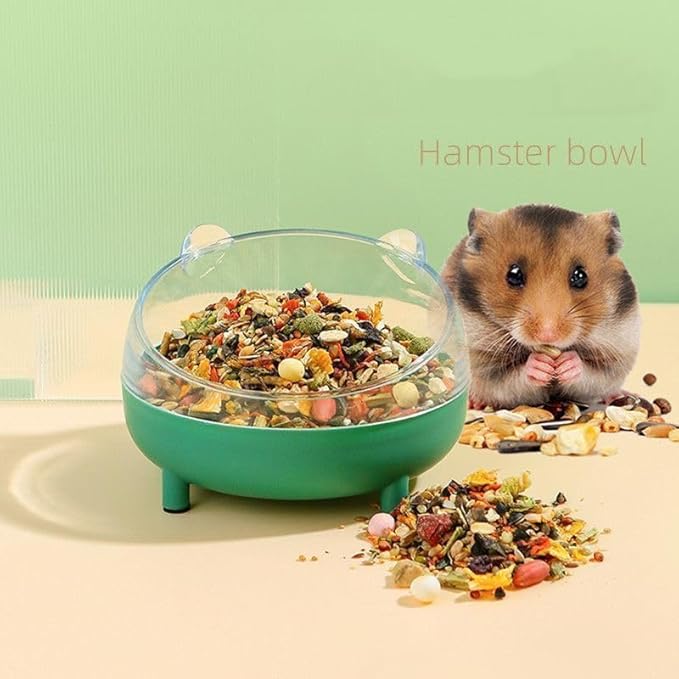 Meow&Woof Hamster Sand Bath Container, Large Sandbox Toilet Gerbil Batheoom, Tiny Chinchilla Dust Bathtub Sand Bath Box for Hamster Cage Accessories 6.5 Inch-Pink