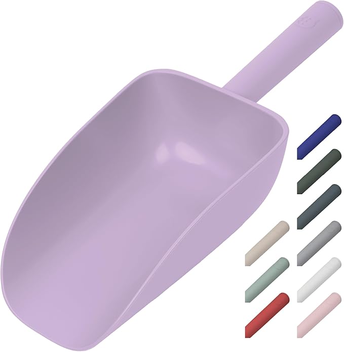 Extra Big Multipurpose Scoop– Solid Deep Scooper for Any Household – Disposing/Replacing Litter – Big Size Animal Pet Food Shovel – 44oz