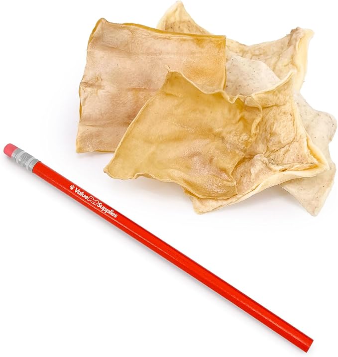 ValueBull USA Rawhide Chips, 10 Pound Bulk Pack - Natural & Safe, USA Beef Hide, Long Lasting, Chemical Free, No Artificial Flavors