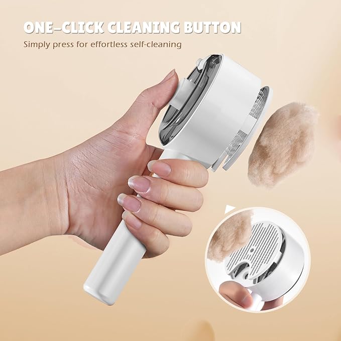Cat Steam Brush Spritz Spray Defur Comb, Cloud Care Shedding Control for Indoor Cats, Long Short Hair 2024 New Pet Grooming Brush for Massage Clean Design