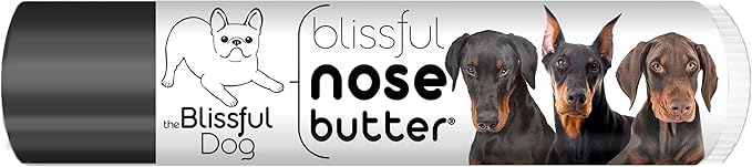 The Blissful Dog Doberman Unscented Nose Butter - Dog Nose Butter, 0.15 Ounce