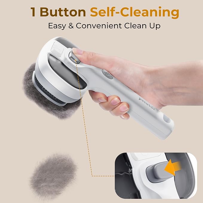 Pecute Steam Cat Brush, Self-Cleaning Cat Steam Brush with 2 Water Spray Modes, Large Capacity Tank, Dog Brush for Shedding Massaging Grooming, Cool Mist Only