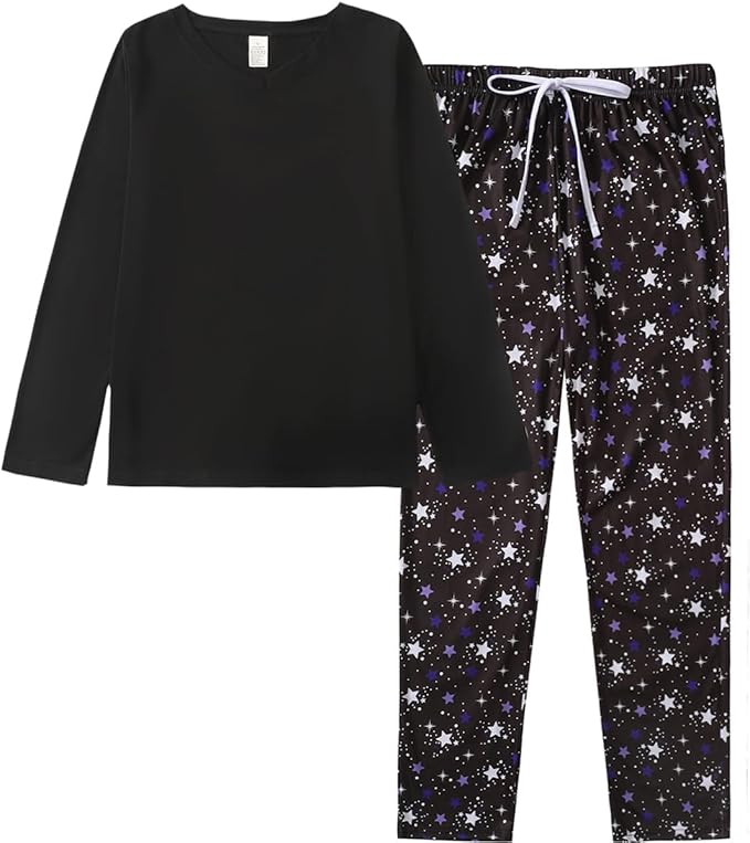 YIJIU Women's Sleepwear Long Sleeve Top and Pants Pajama Set Panda Print Nighty
