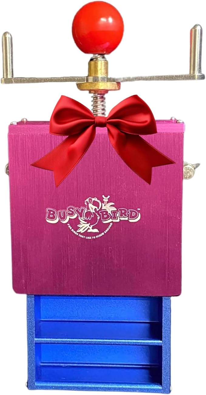 Ele-Waiter Foraging Bird Toy | Interactive Treat Dispenser | Promotes Natural Foraging Behavior | Bird Cage Accessories for Medium to Extra Large Birds | Colorful Toys for Parrots, Cockatiel,Cockatoos