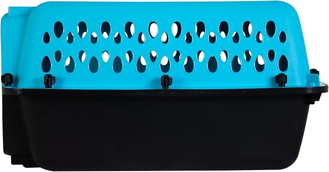 Petmate Pet Porter Fashion Dog Kennel 19", Scuba Blue, for Pets up to 10lbs, Made in USA