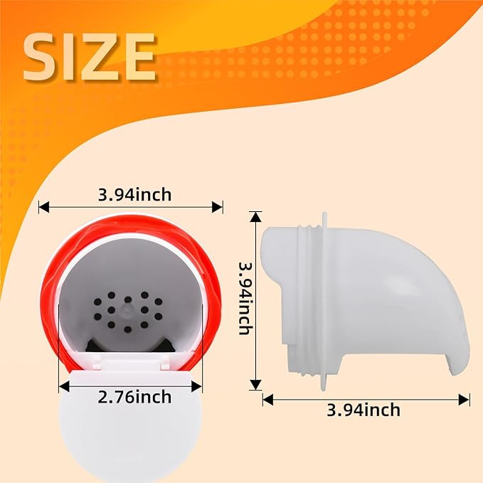 XKV Chicken Feeders Upgrade,AdjustableAutomatic Poultry Feeder with Covers,No Waste Design,Gravity Feed Kit for Buckets Barrels Bins Troughs,with 4 Chicken Feeders Ports and 1 Hole Saw