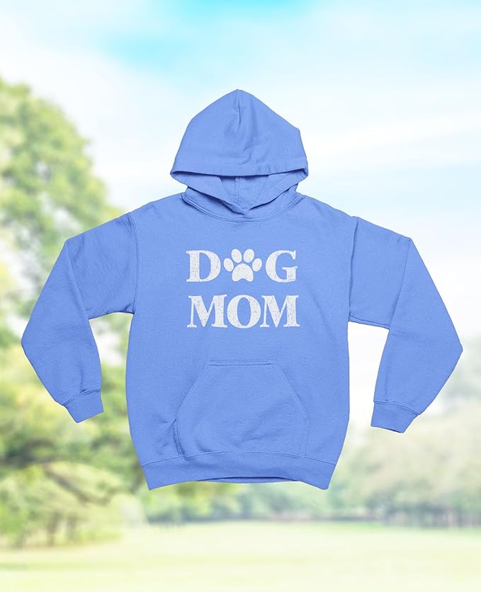 Tstars Dog Mom Hoodie for Women and Teen Girls - Dog Lover Hoodies with Paw Print - Gift for Fur Moms and Pet Owners