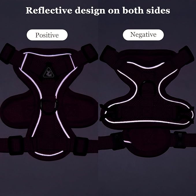 Wanheart Summer cat Chest Harness and Leash, Anti-Escape Adjustable Soft mesh cat Leash and Chest Harness Set for All Types of Cats cat Vests (Rose red, L)