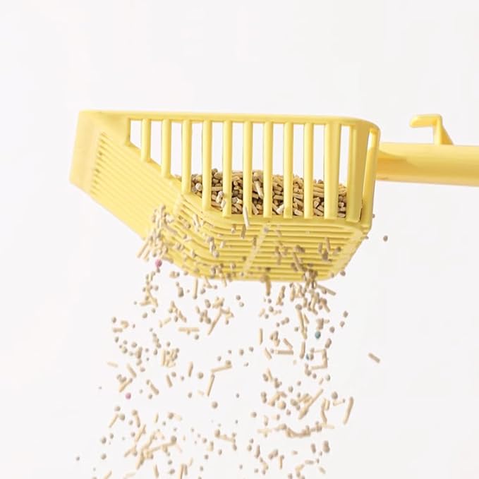 Cat Scooper for Litter Box, Cat Litter Scoop, Kitty Litter Scoop, Cat Poop Collector, All in One Litter Scoop Pet Litter Sifter (White)