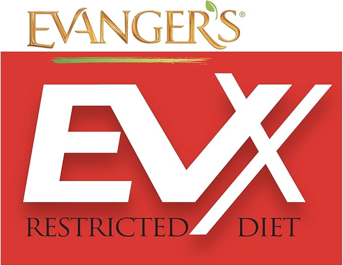 Evanger’s EVX Restricted Diet Magnesium Canned Cat Food – 24 Count, 5.5 oz Cans Each – Boneless Chicken in Broth with Berries – Grain Free, Limited Ingredients, Stew Style